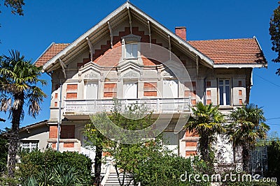 Villa in the Ville dâ€™Hiver Winter Town Editorial Stock Photo